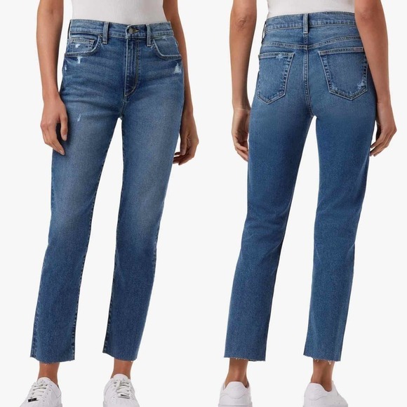 Joe’s Jeans High Rise Straight Ankle Size 25 Blue Denim Jeans - Picture 3 of 12